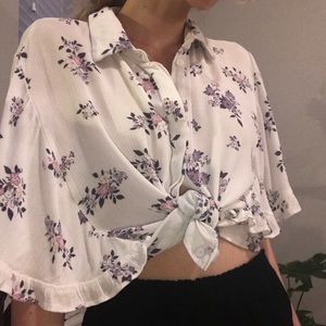 UO Floral Blouse